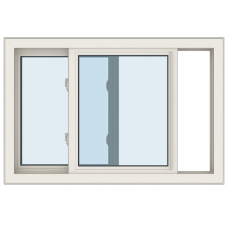 Egy toló paneles ablak