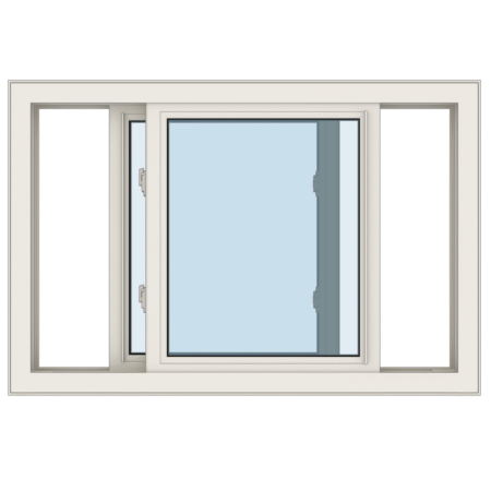 Két toló paneles ablak